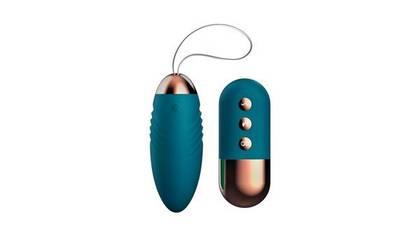 Mokko Pleasurable Egg - green vibrating egg with remote control