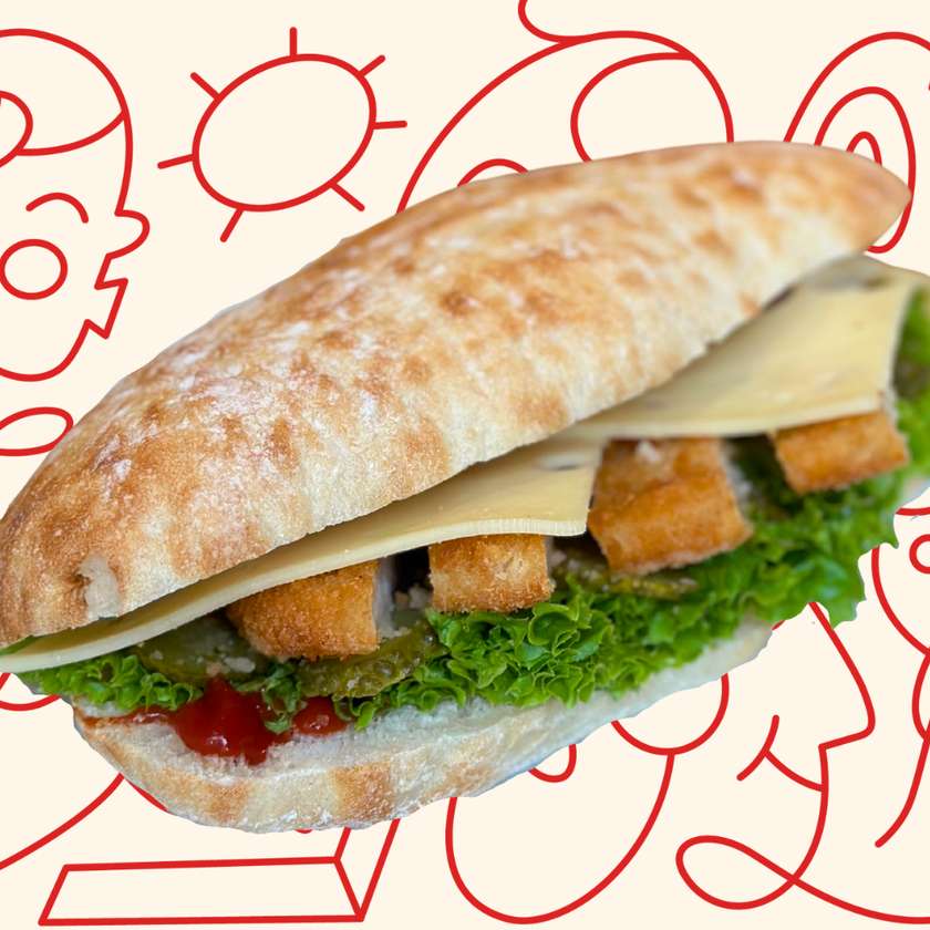 Schnitzel with pita bread 235 g