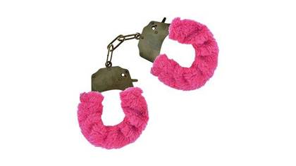Mokko Pure Joy Handcuffs – plush handcuffs with keys pink