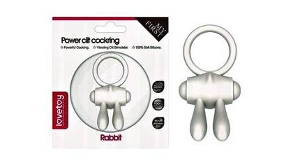 Power Clit Cockring – Vibrating erection ring with clitoral stimulator white
