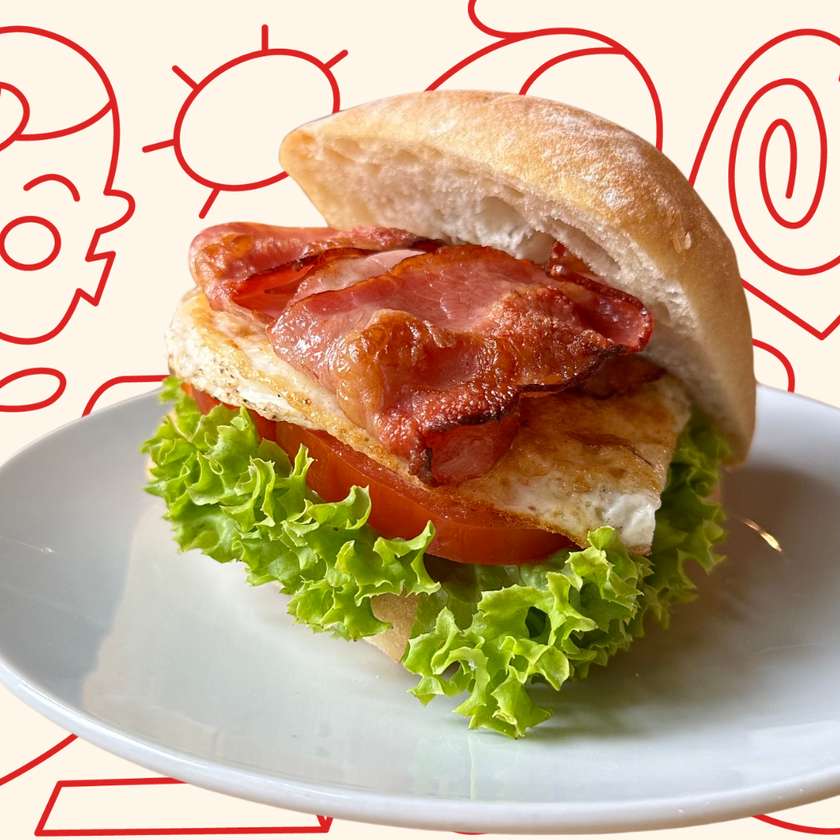 Sandwich with bacon and egg 250G