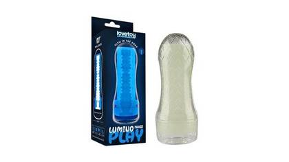 Lumino Play – masturbator glow-in-the-dark, transparent with internal nubs