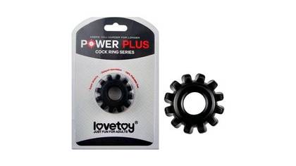 Power Plus Cock Ring – Elastic penis ring for harder erection black