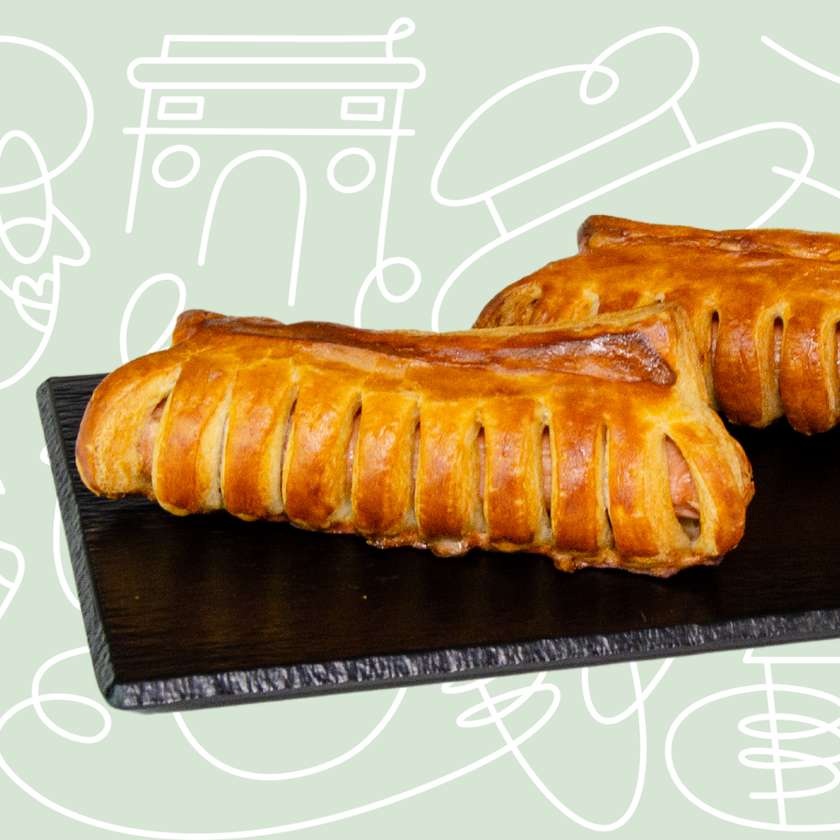 Sausages in puff pastry