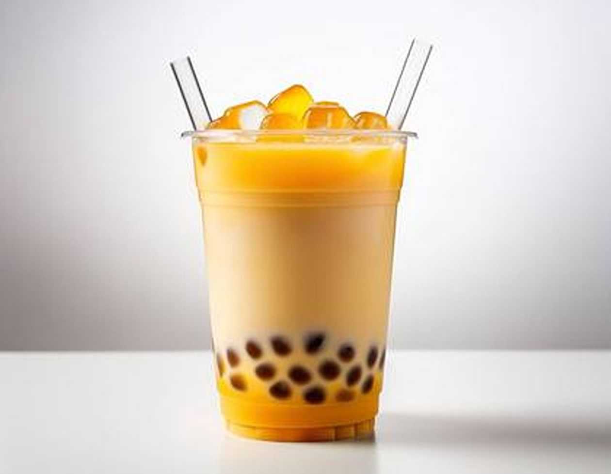 Fresh Mango Frappe with milk