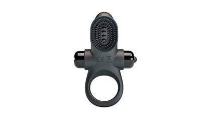 Pretty Love Vibrant Penis Ring Ii - vibrating erection ring with nubs black