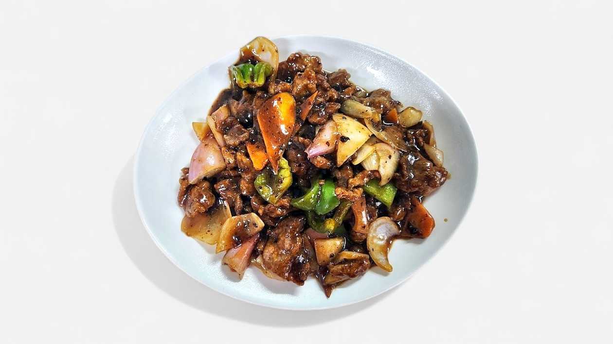 85. Lamb with Black Bean Sauce