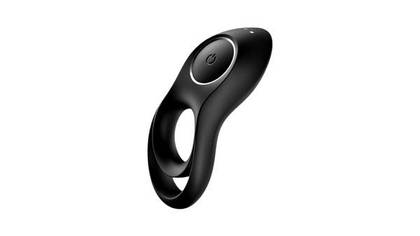 Satisfyer – Legendary Duo, vibrating ring with double loop black