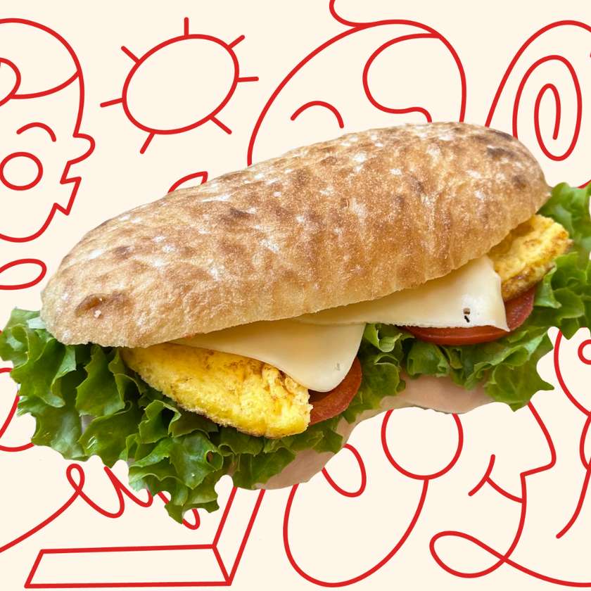 Pita bread with omelette 230g