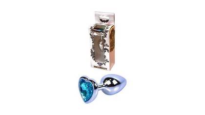 Exclusivity heart anal jewel – light blue