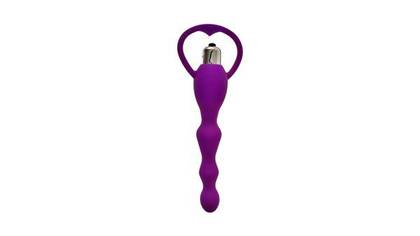 Mokko Silkey vibrating anal plug 17 cm purple