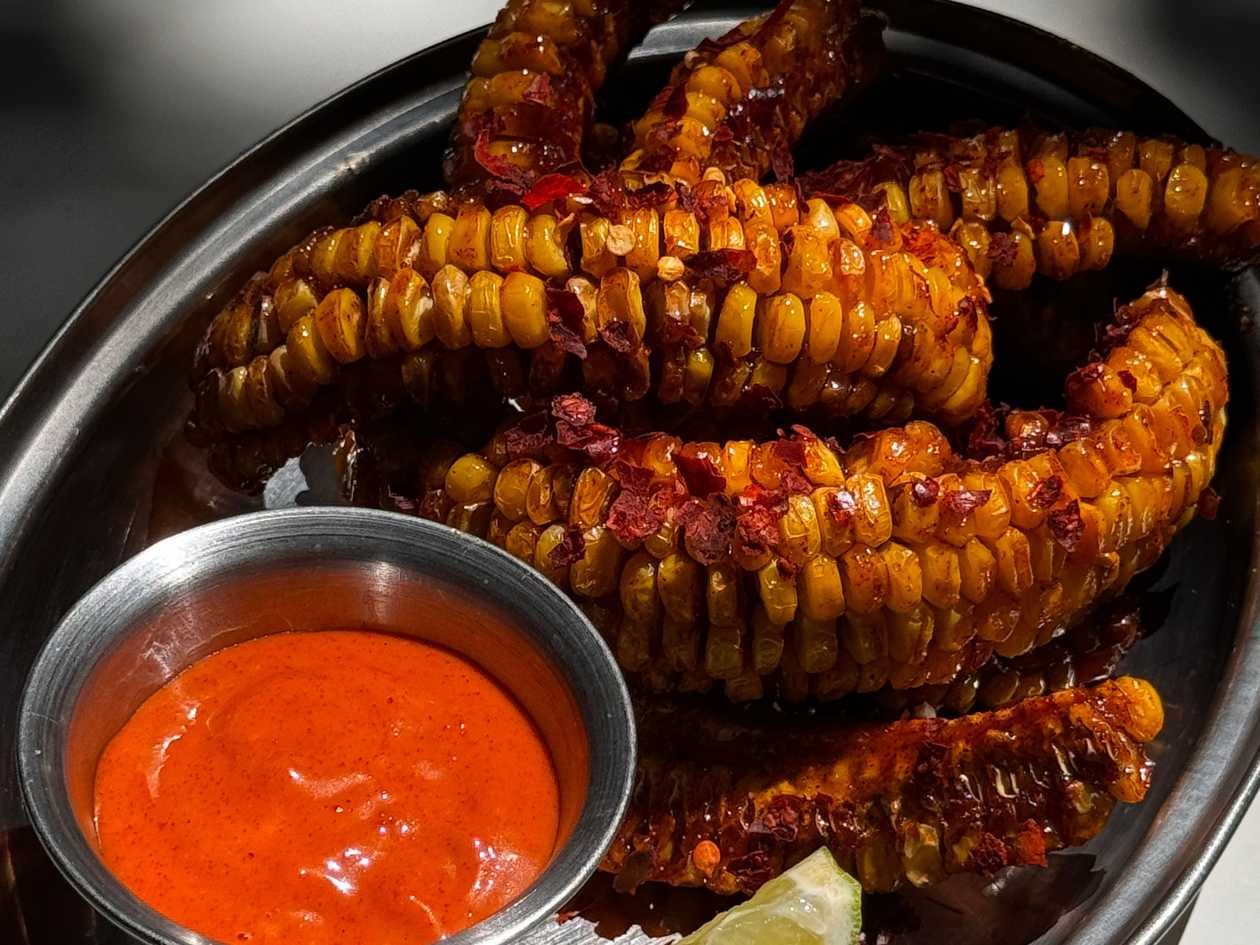 Hot Honey Corn Ribs