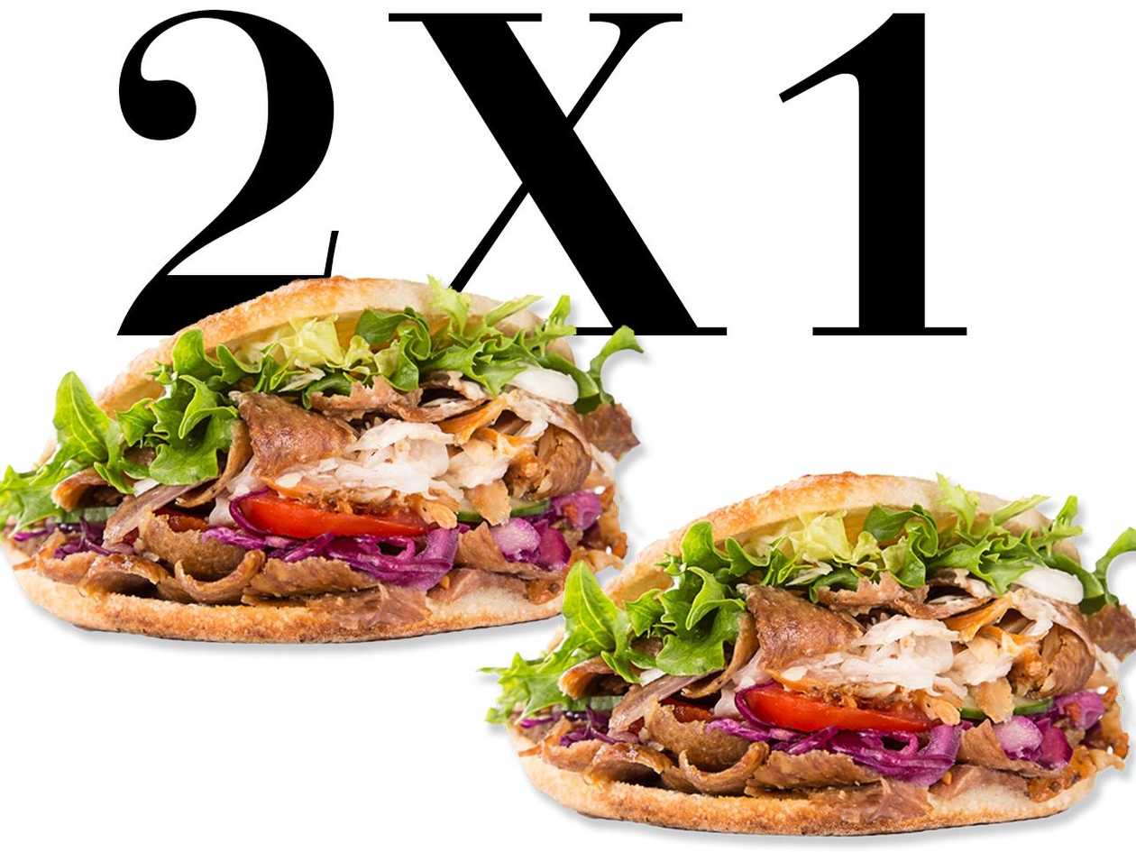 2 for 1 - Pita Kebab