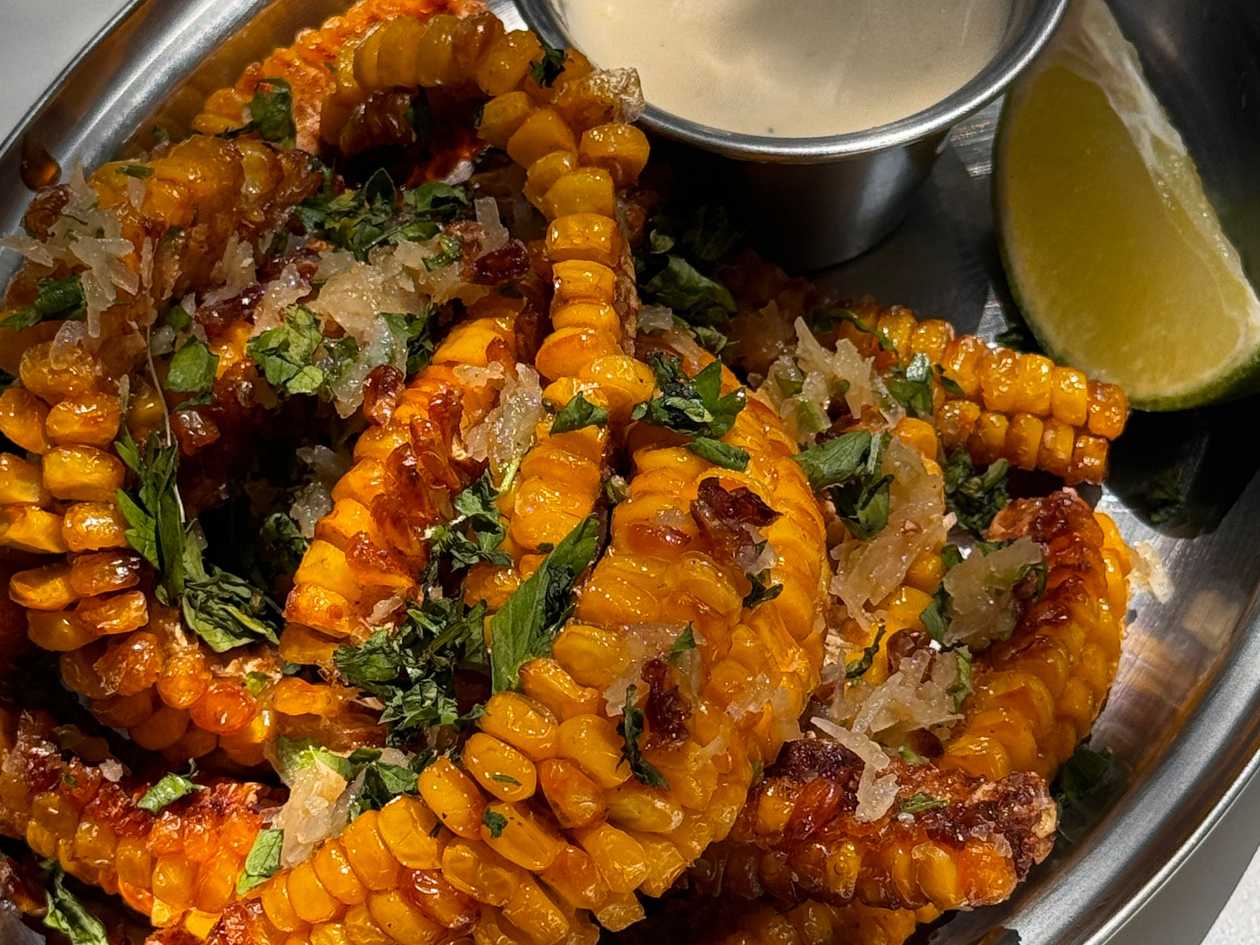 Garlic Parm Corn Ribs