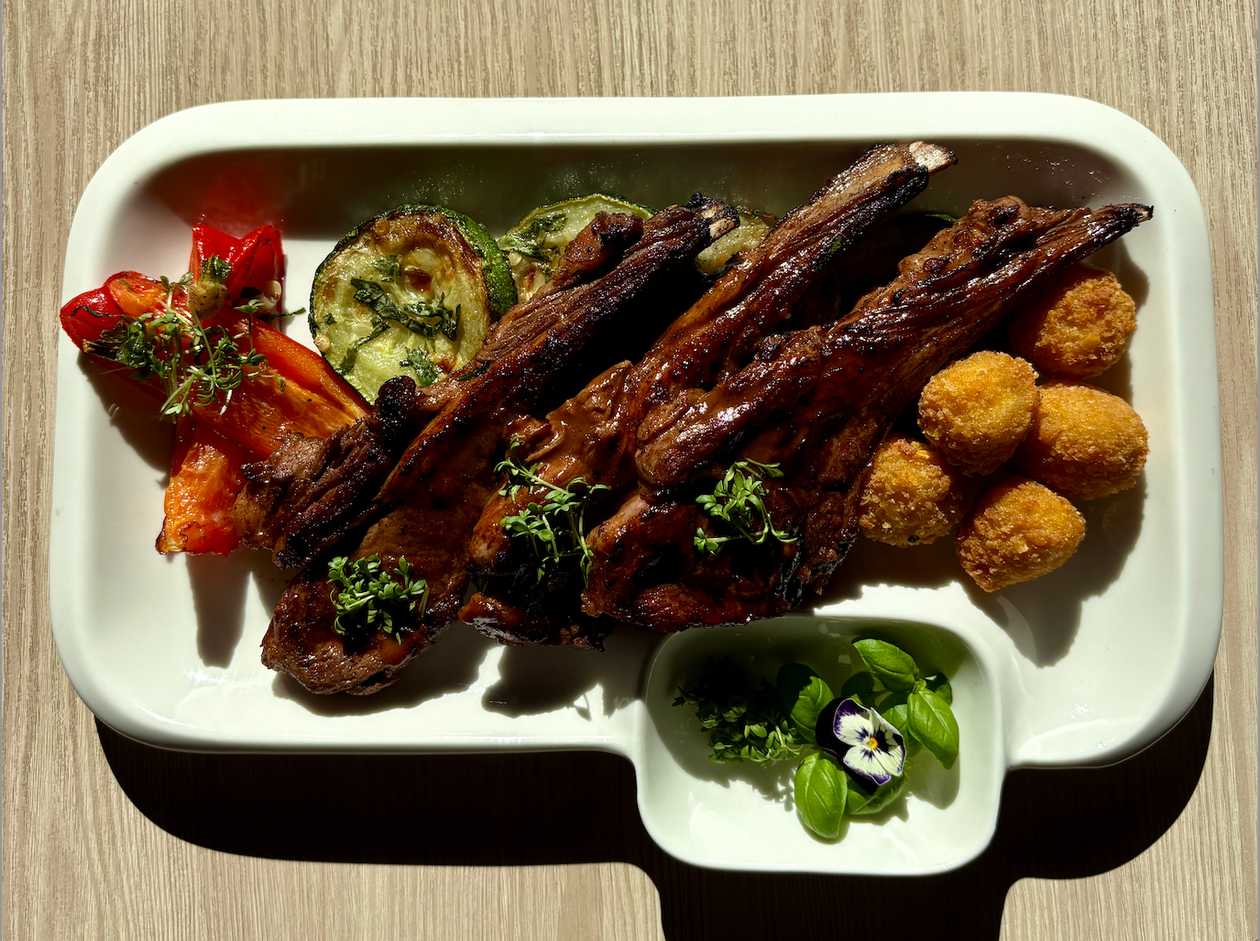 Rack of Lamb with Vegetables