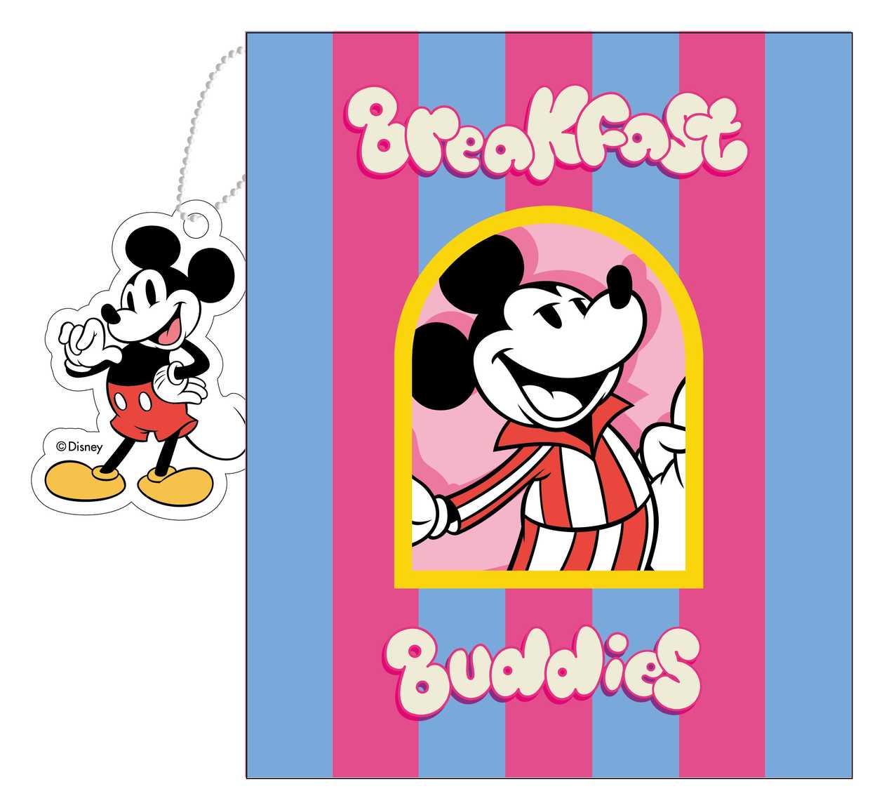 Disney Mickey Food Collection Window Loose-Leaf Book with Cover (80 Sheets)