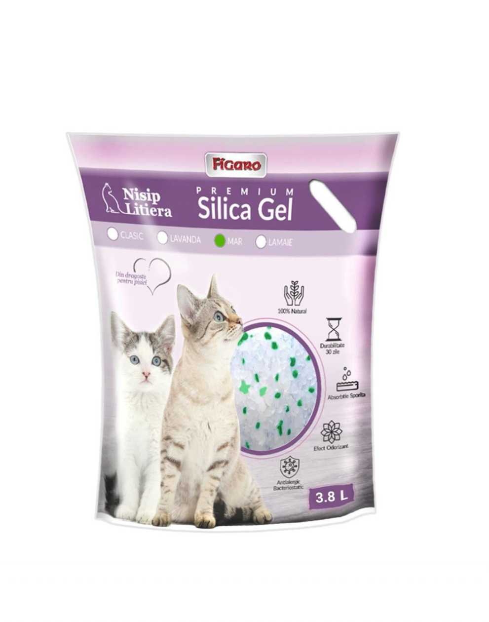 Figaro Premium Silica Gel Cat Litter 3.8L Assorted Scents