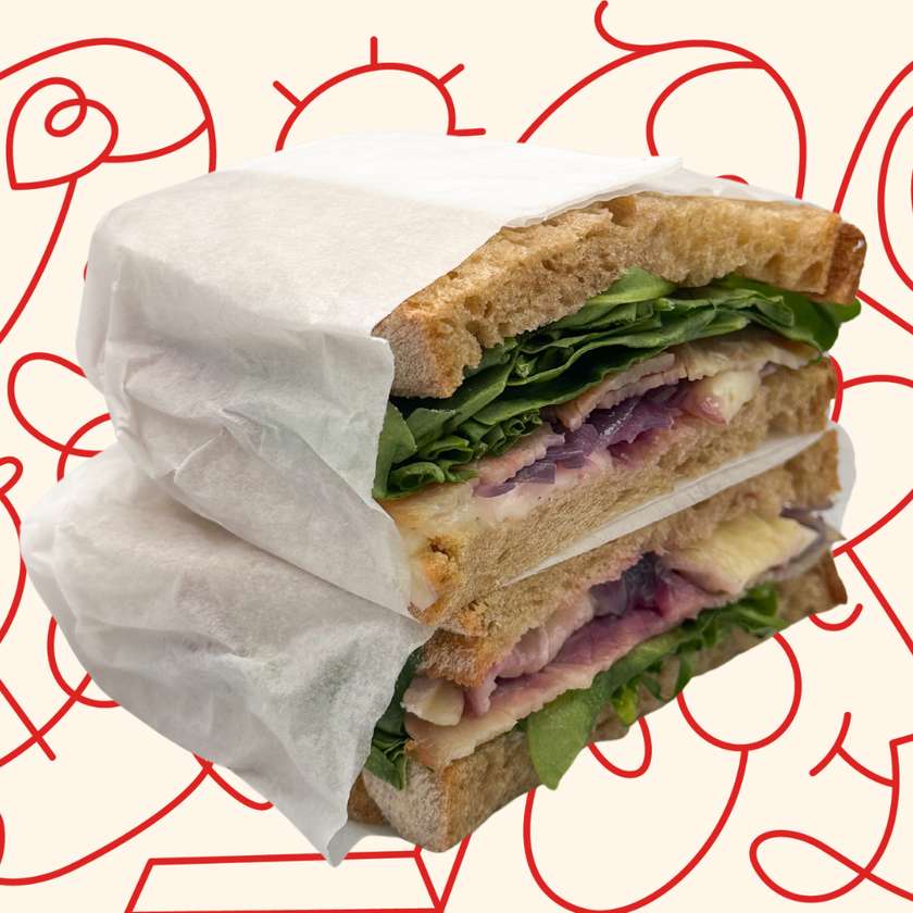 Sandwich with bacon and brie 200g