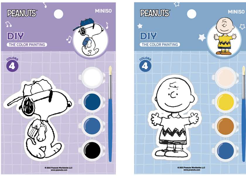 გასაფერადებელი/Snoopy Colorful Life Collection Coloring Suncatcher (2 Assorted Models)