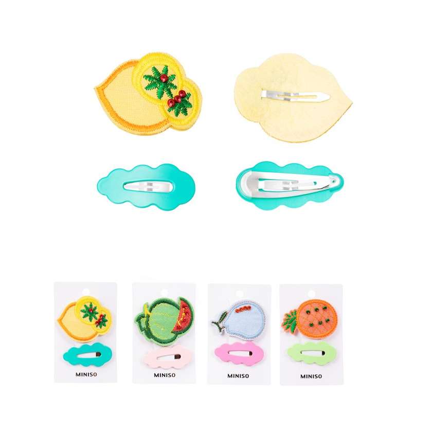 Wavy Fruit Hair Clips (2 pcs)