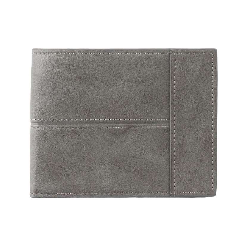 Mens Retro Horizontal Wallet(Gray)