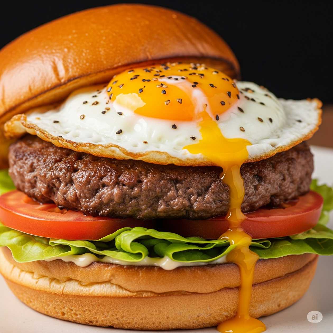 Hamburguer com Ovo à Repuxo