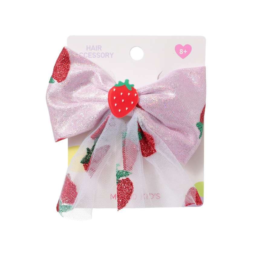 Fruit Party Strawberry Bowknot Hair Clip
