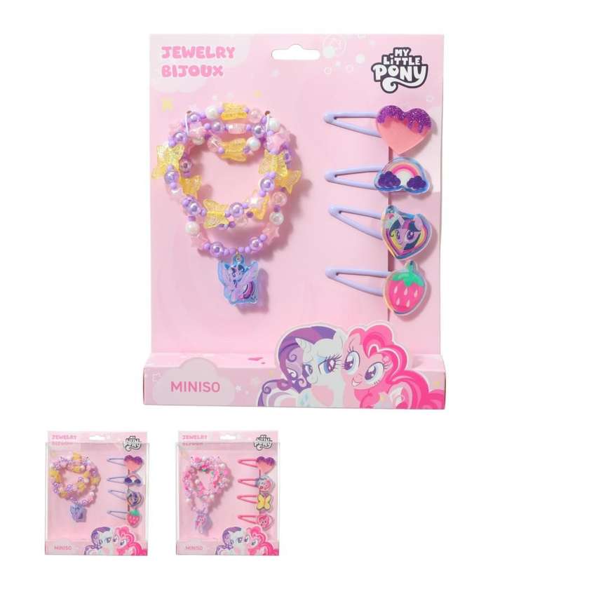 თმის აქსესუარების ნაკრები/My Little Pony Collection Hair Accessories Kit (6 pcs)