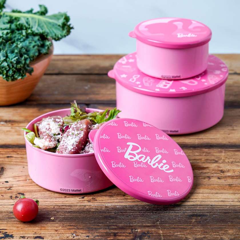 საკვების კონტეინერი/Barbie Collection Food Storage Containers (3 pcs)