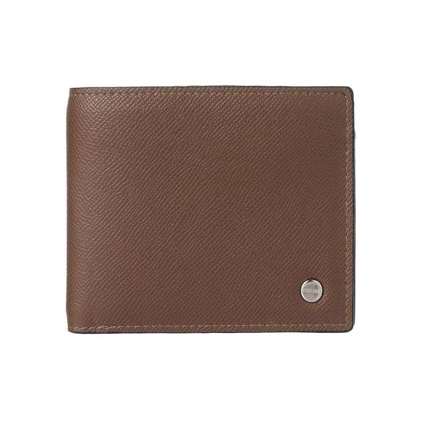 Mens Business Textured Short Wallet(Coffee)
