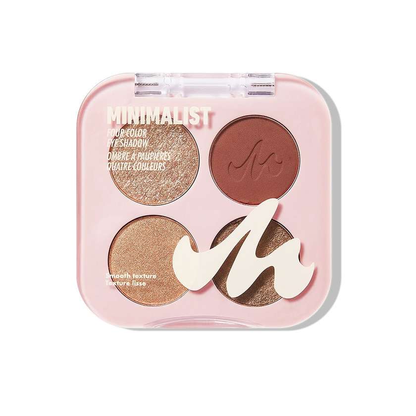 თვალის ჩრდილების პალიტრა/Minimalist 4-Shade Makeup Palette (Red & Brown)