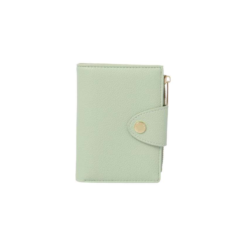 ქალის საფულე/Bi-Fold Zipper Womens Wallet (Green)