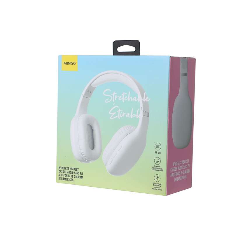 Stretchable Wireless Headset  Model: E21016A(White)
