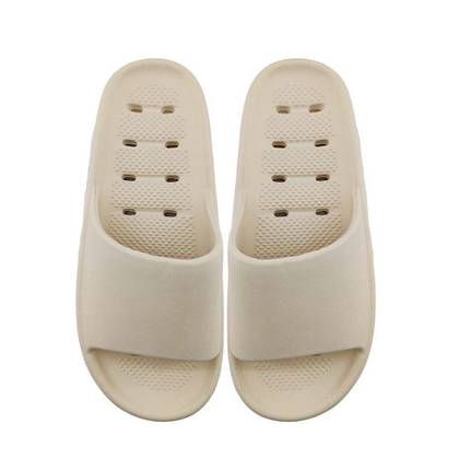 Lightweight Womens Bath Slippers(Beige,35-36)