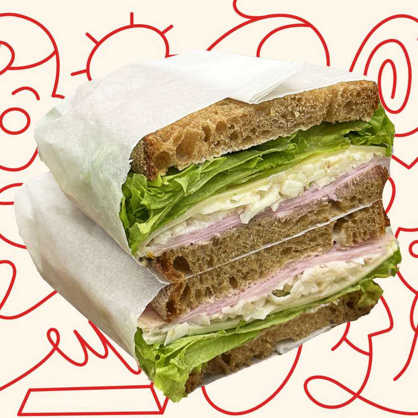 Sandwich with ham and celery 210g