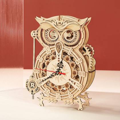 3D ფაზლი(საათი)/Owl Clock