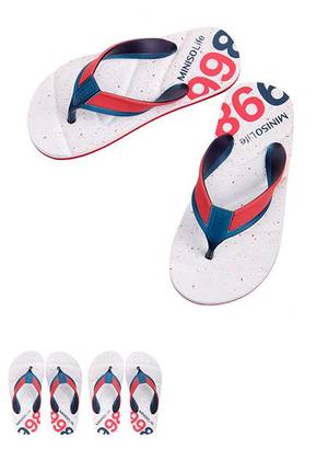 ბავშვის ჩუსტი 28-29/Sports Style Childrens Flip Flops S28/29 (Red+Dark Blue+White)