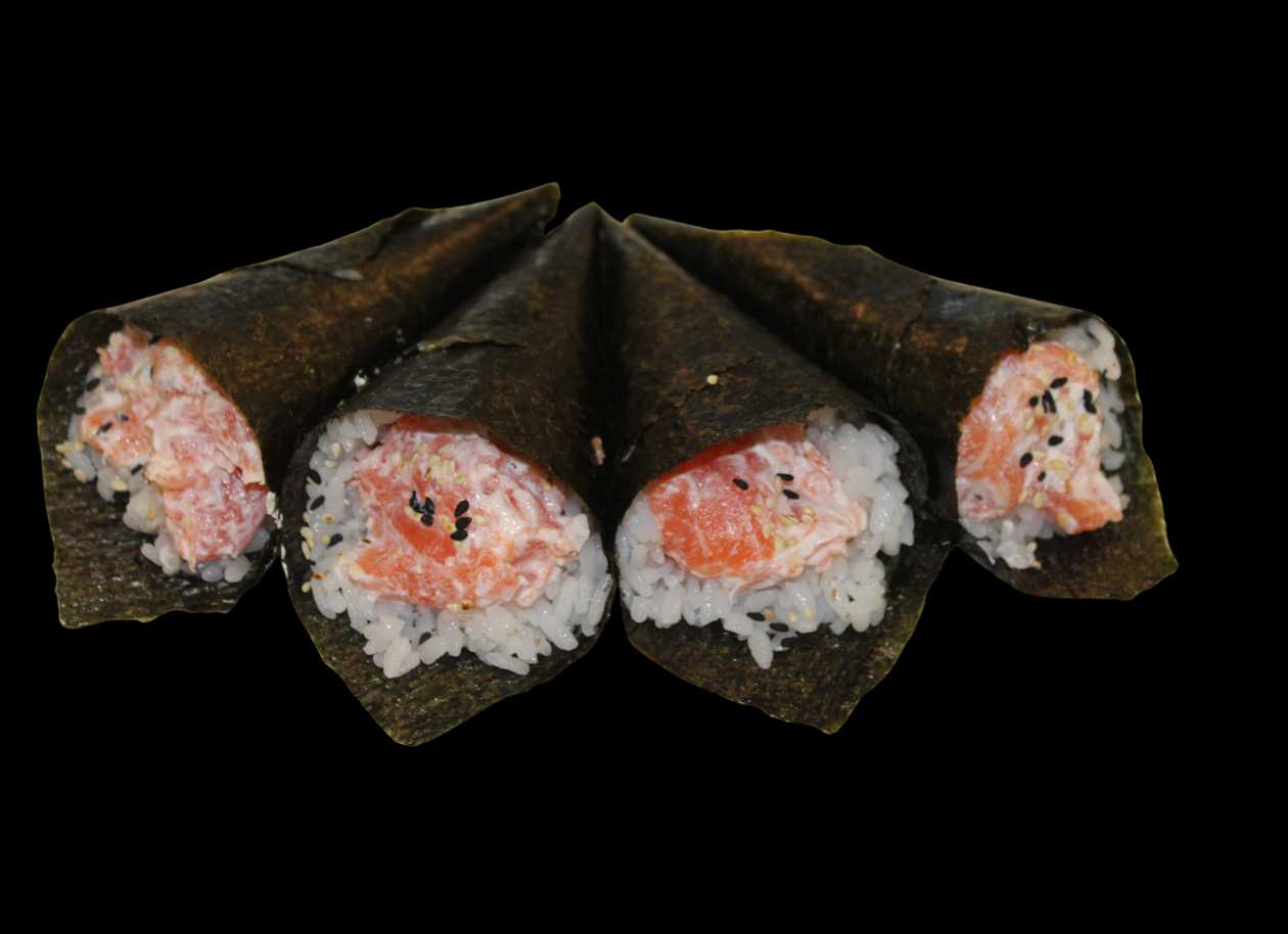 Salmon Queijo Temaki 4pcs