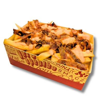 Batata Frita com Cheddar e Bacon