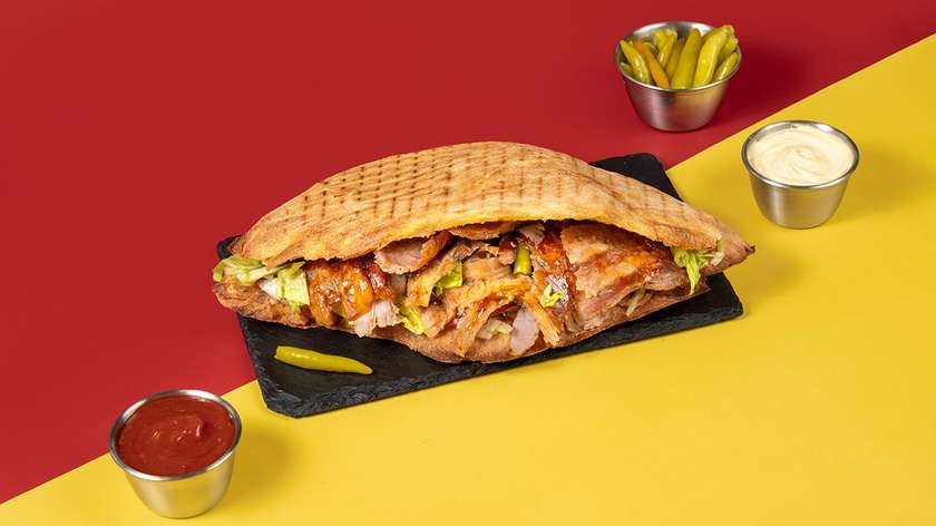 Shawarma in Tonis Bread (With More Meat)