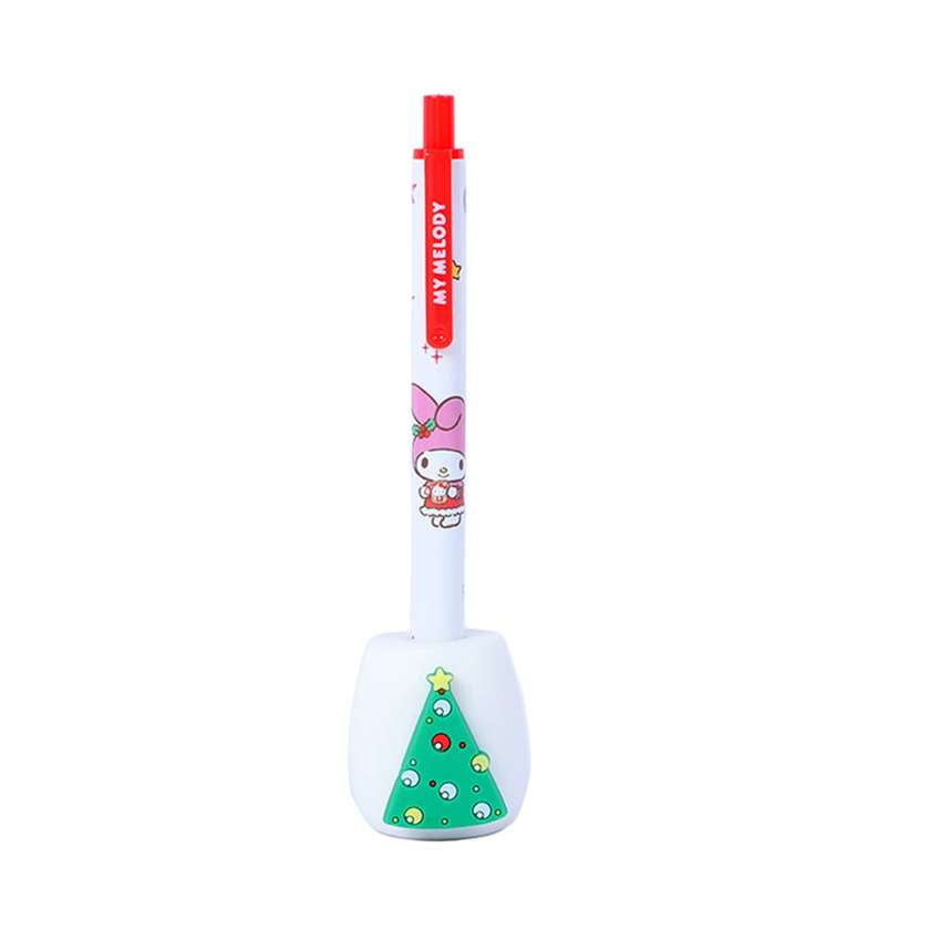 Sanrio characters Christmas Collection Ballpoint Pen Set (0.7mm, Black) (My Melody)PDQ