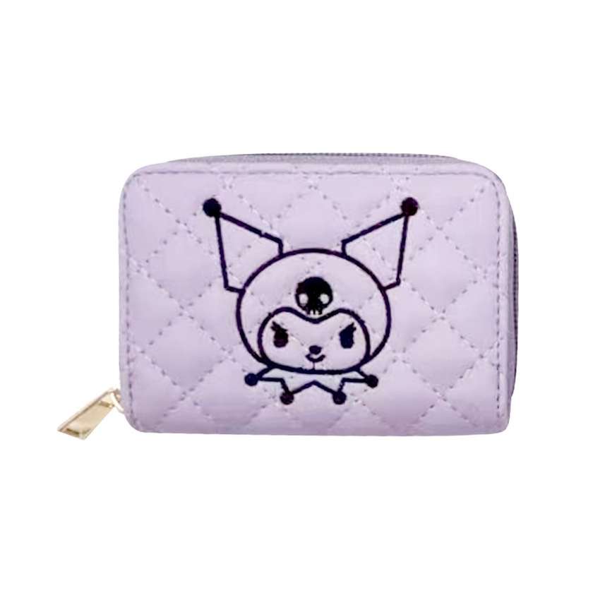 Kuromi Cute Zip Around Change Pouch Card Holder