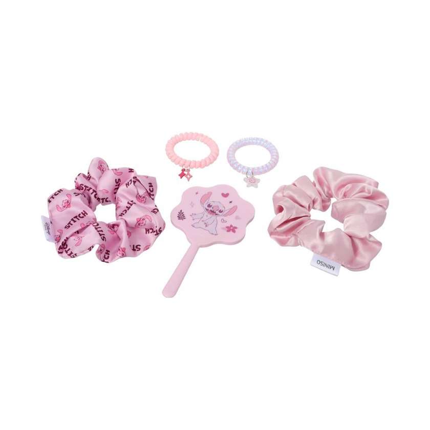 თმის აქსესუარების ნაკრები/Disney Pink Collection Hair Accessories Kit (5 pcs)(Stitch)