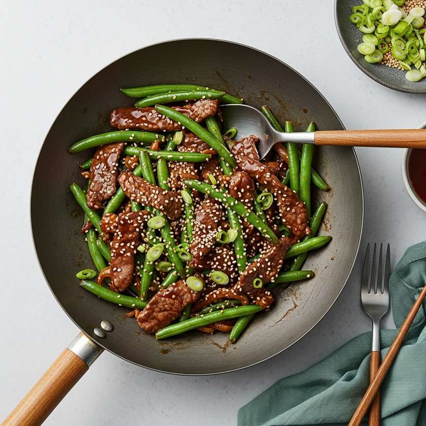 35. Hovězí se Zelenými Fazolkami