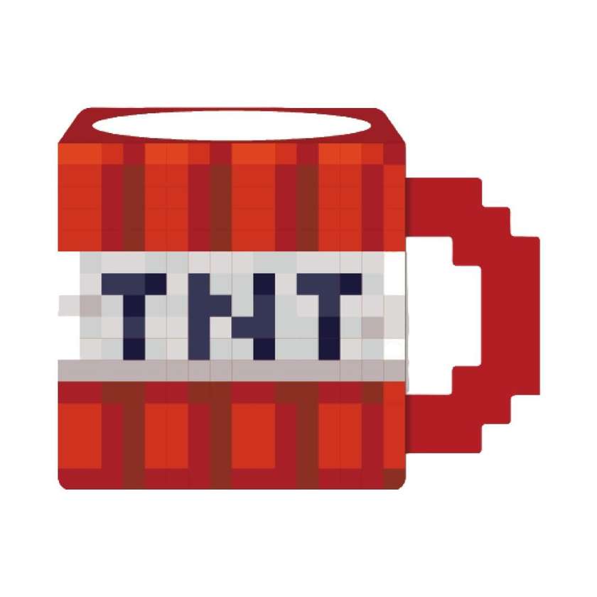 Minecraft Square Ceramic Mug 470mL(Red)
