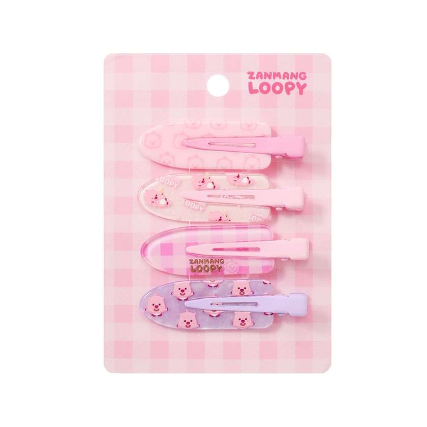 თმის სამაგრი/Zanmang Loopy Collection Hair Clips (4 pcs)