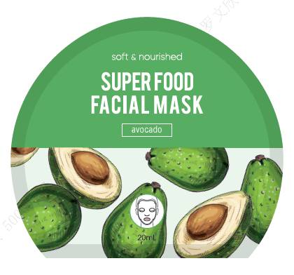 სახის ნიღაბი/Super Food Facial Sheet Mask (Avocado)