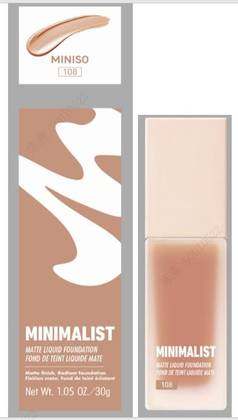 ტონალური კრემი/Minimalist Matte Liquid Foundation (108)