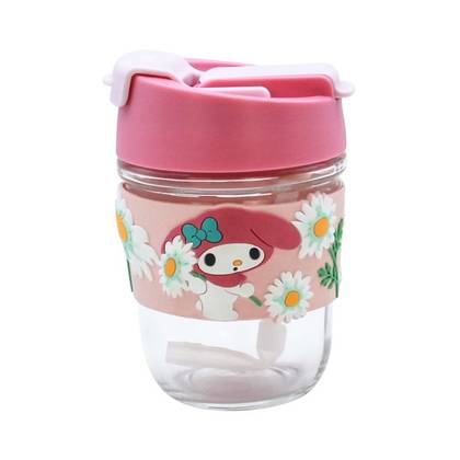 Sanrio characters Glass Bottle (350mL)(My Melody)