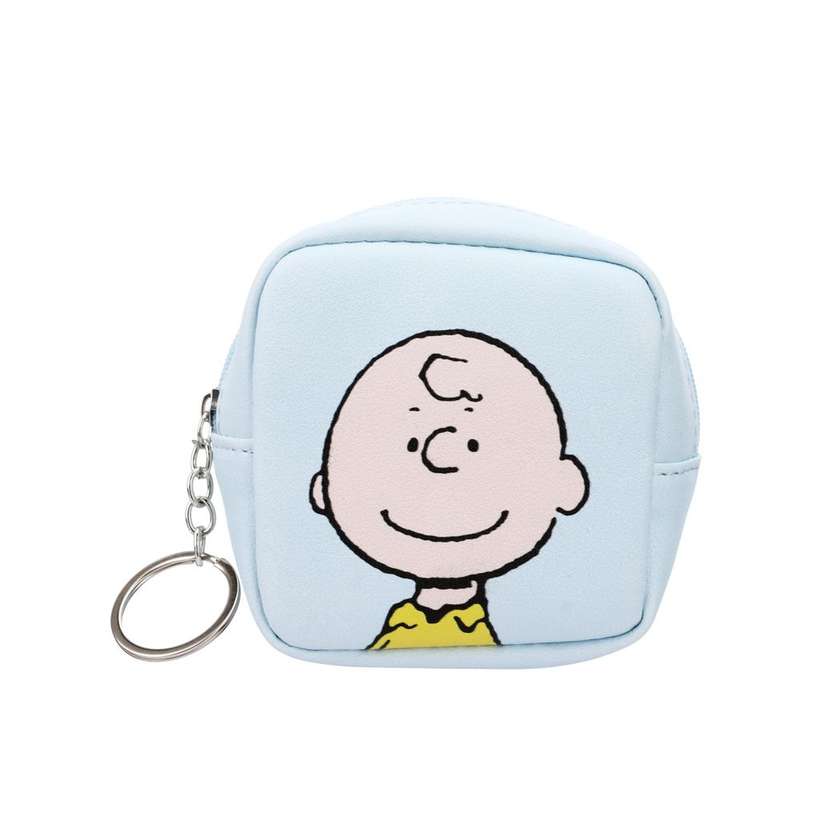 Snoopy Collection Macaron Square Coin Purse(Light Blue)